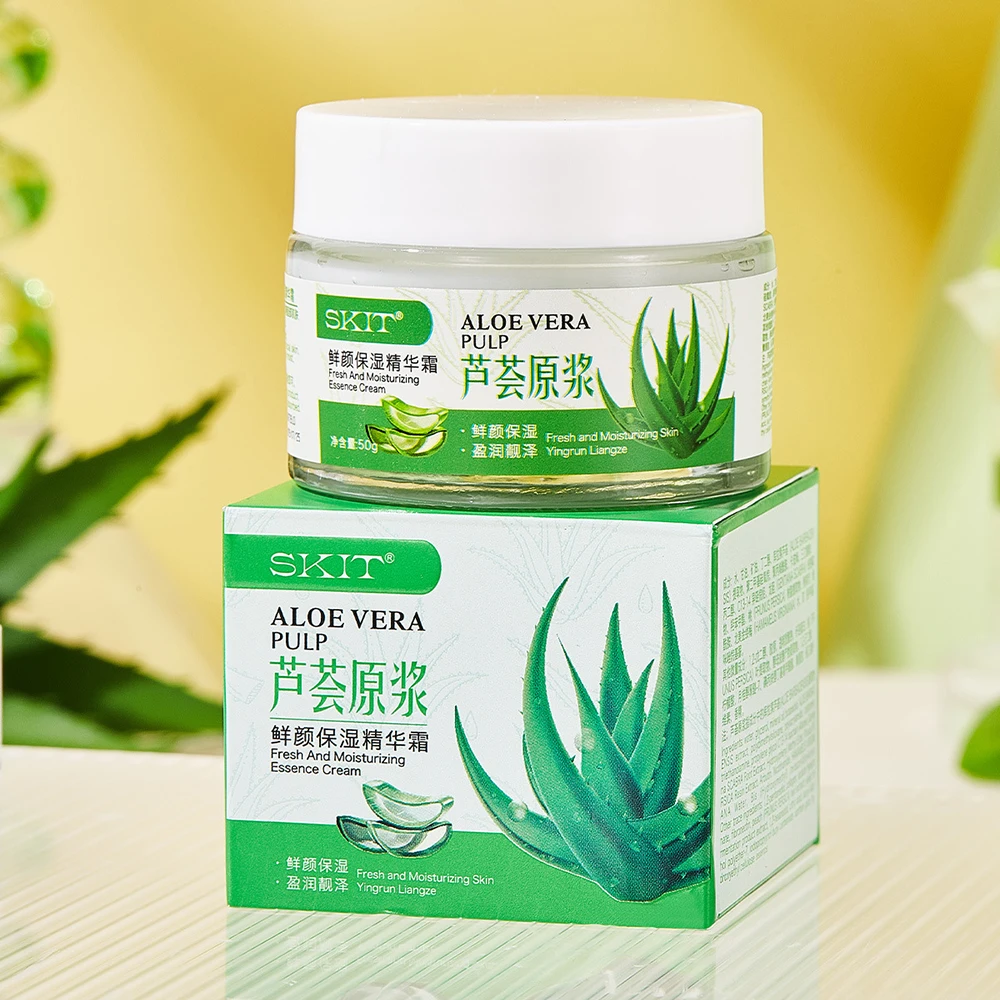 

Aloe Vera Extract Facial Cream Beauty Reduce Wrinkles Brighten Increase Skin Elasticity Moisturizing Face Cream Skincare Product