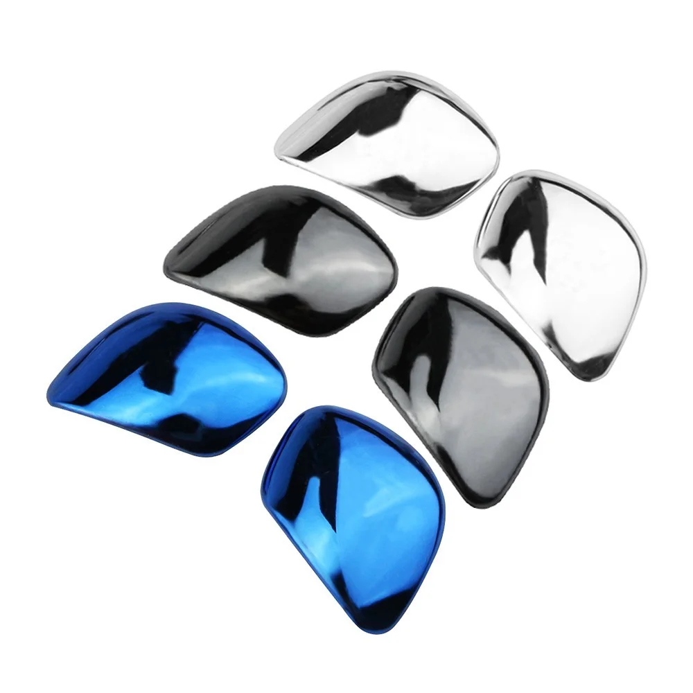 2 قطعة الفولاذ المقاوم للصدأ سيارة والعتاد رئيس التحول المقبض الكسوة ملصق ل Volkswagen VW Golf 6 7 R GTI Passat B7 B8 CC R20 جيتا MK6 تيجوان #5