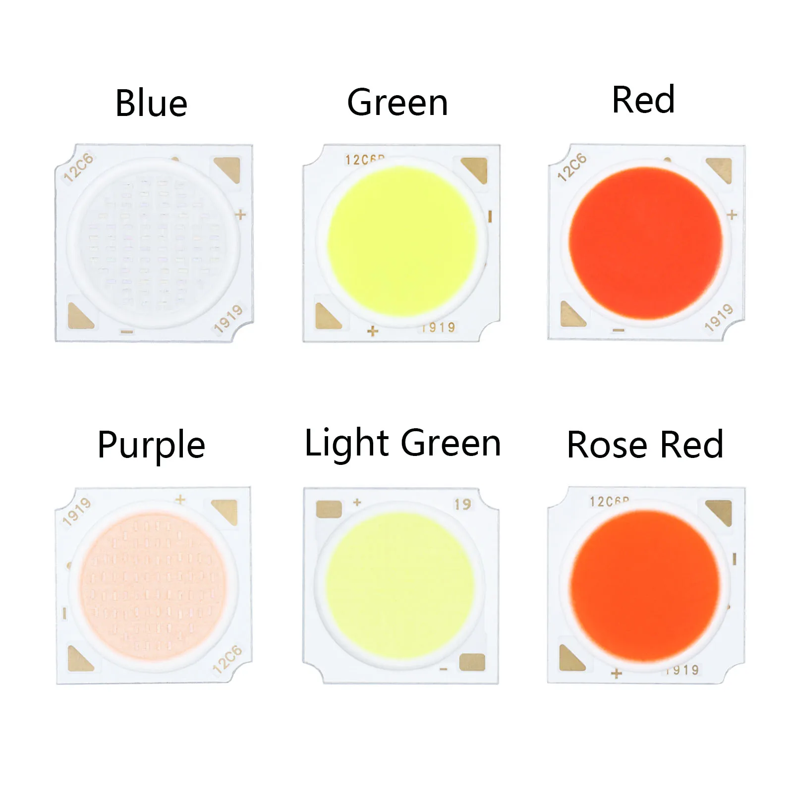 20-36W Red/Green/Blue/Purple Ra80 LED COB Light Beads 1919 LED lamp Bead LED Bulb Bridgelux Chip Spot Light Downlight Diode Lamp