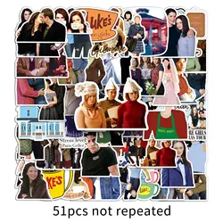 10/30/51PCS TV Show Gilmore Girls Stickers Graffiti Decal Decoration valigia Scrapbook Phone Laptop Stationery Kid Toy Sticker