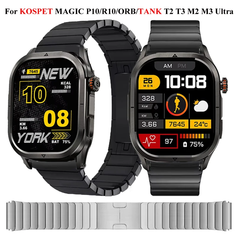 Edelstahl Armband Für KOSPET MAGIC P10/R10/ORB Smartwatch Metall Armband Für KOSPET TANK T2 T3 m2 M3/T3 Ultra/M3 Ultra