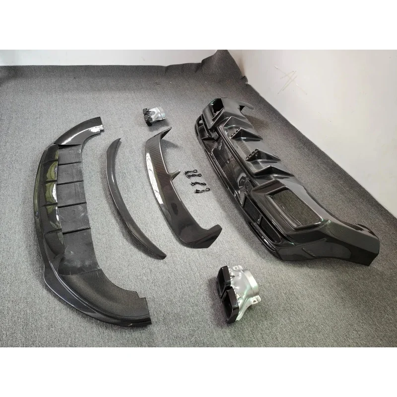 Speed LD Style Carbon Fiber Front Rear Lip Spoiler Body Kit Fit For GLE C167 W167
