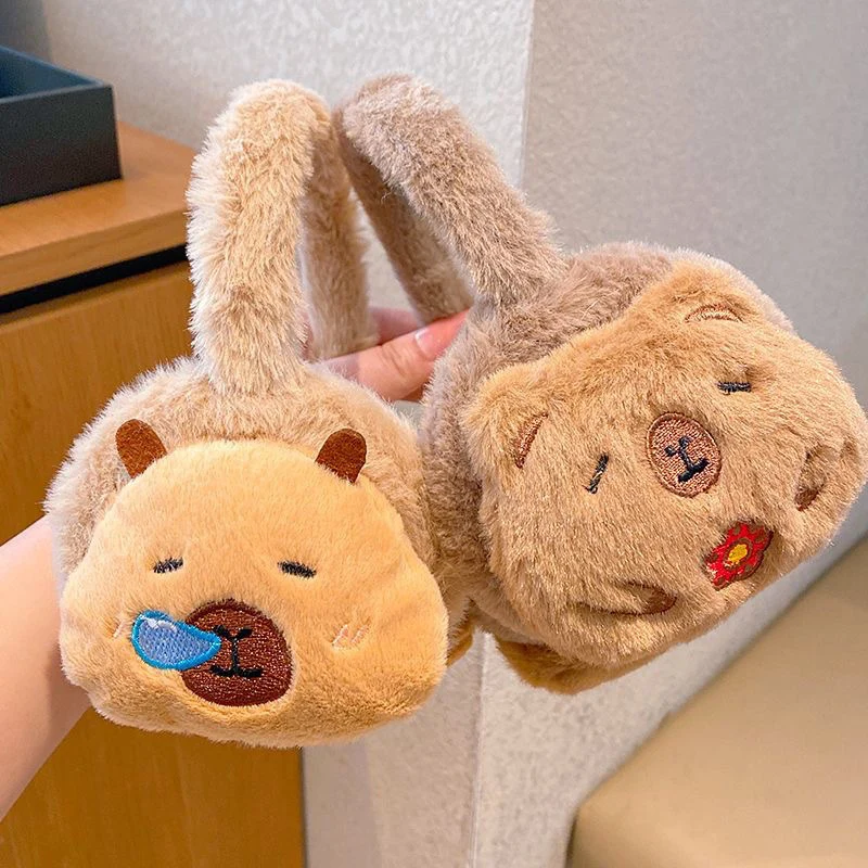 Kapibala Ear Warmer Autumn and Winter Cute Plush Ear Hoods for Girls Warm and Antifreeze Ear Pack for Boys Ear Covering for Boys