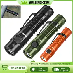 Wurkkos FC11C Flashlight Nippon Chemical 519A Mountaineering Edition 18650 Battery Max Output 1200 Lm USB-C Charging Daily Carry