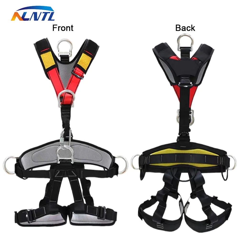 Imagem -02 - Cinto de Segurança Destacável do Trabalho Exterior Expandir Rock Climbing Harness Proteção de Alta Altitude Equipamento de Construção Resistente ao Desgaste