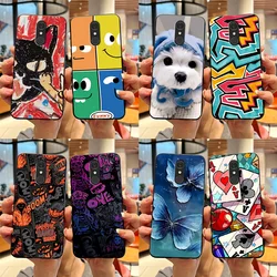 For LG Q7 Case Cute Cartoon Painted Soft TPU Silicone Cover ShockProof Case For LG Q7 Plus Alpha Q 7 LGQ7 Protective Phone Cases
