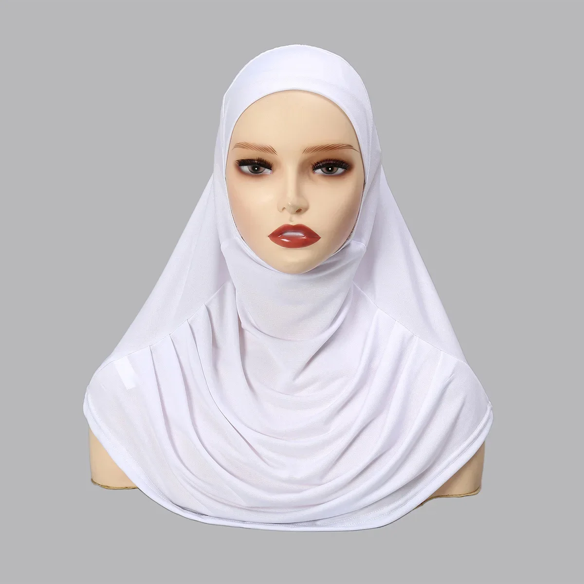 Muslimische Innere Hijabs Einfarbig Frauen Hijab Schal Weiche Jersey Hanf Turban Abdeckung Hals Instant Basis Hut Undercaps Kopftuch Amira