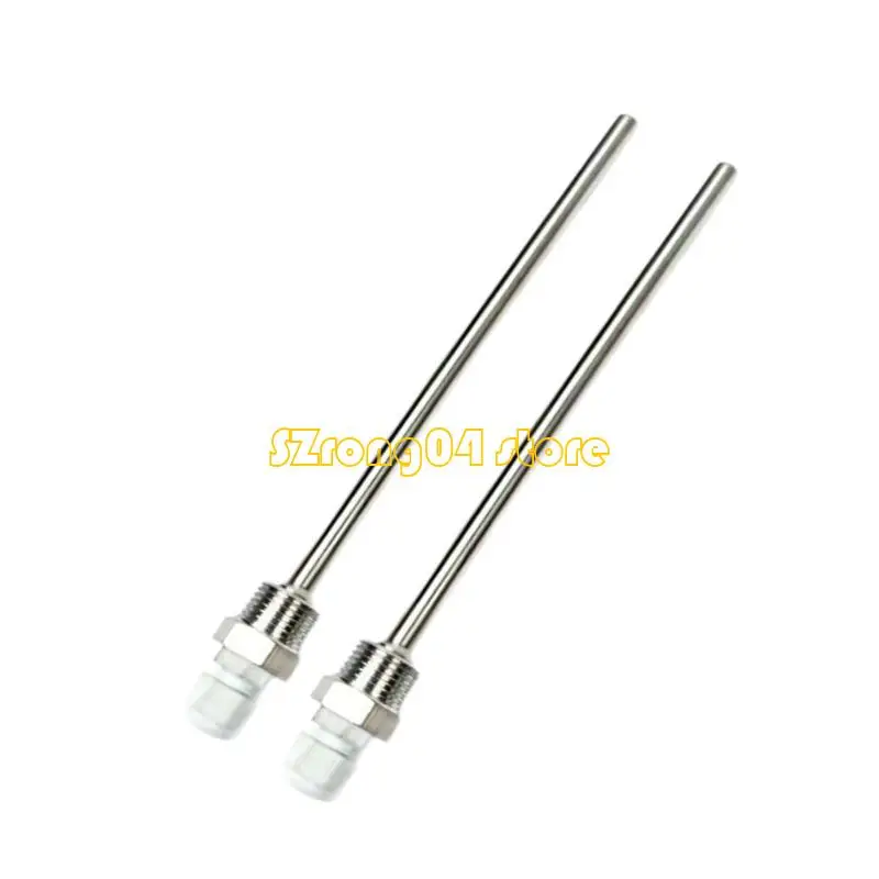 

H4GD 2pcs 50/100/200/300mm Immersions Sleeve Temperature Sensors Immersions Sleeve