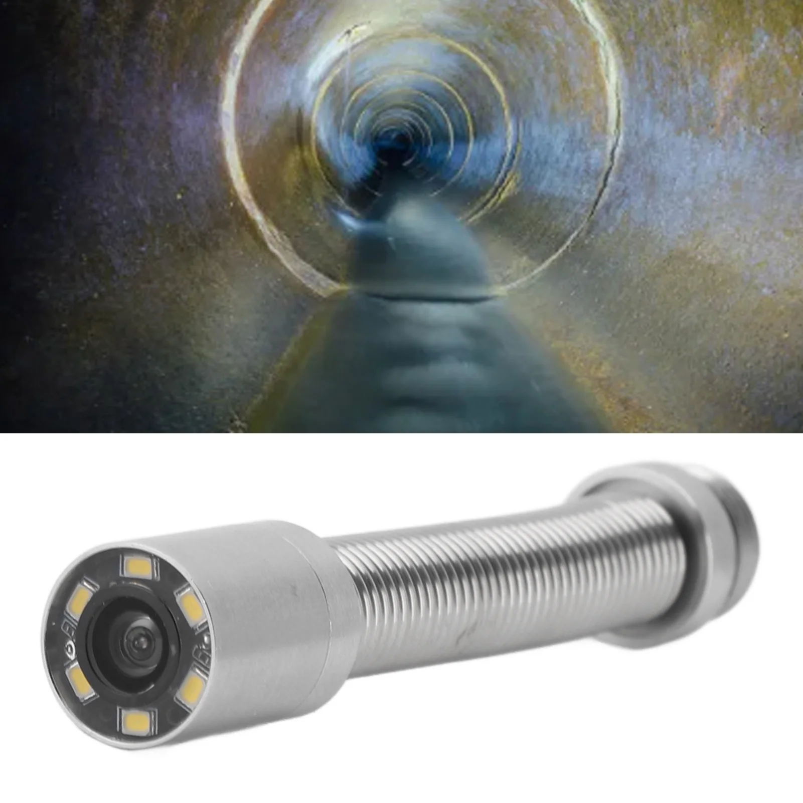 

Головка канализационной камеры IP68, водонепроницаемая, 6 светодиодных фонарей, угол обзора 140 градусов, аксессуары для головки канализационной камеры, диаметр 0,7 дюйма для дома