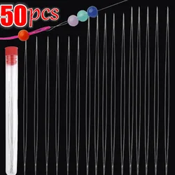 Beading Needles Kit with Storage Opening Curved Needle Beads Bracelet Necklace Jewelry Making Tool Handmade Beaded Threading Pin