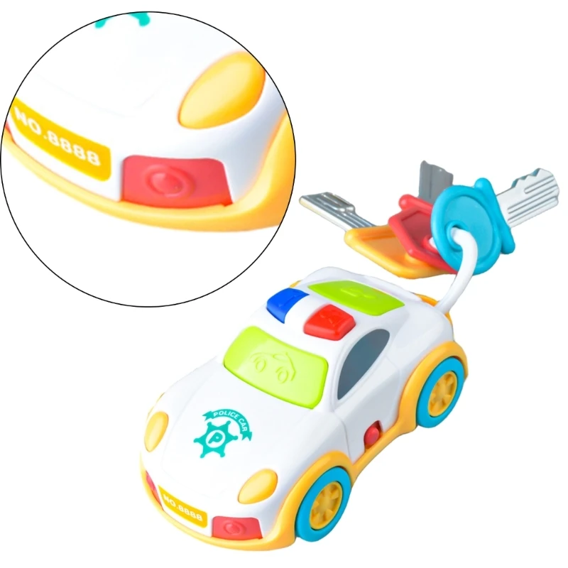 Funny Moving Simulation Car Key Toy for Boy Girls Christmas Gift Light Sound Toy