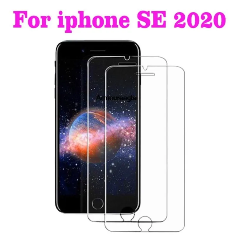 2.5d tempered glass guard on for iphone se 2020 protective film 9h explosion-proof lcd screen protector for iphone se 2022