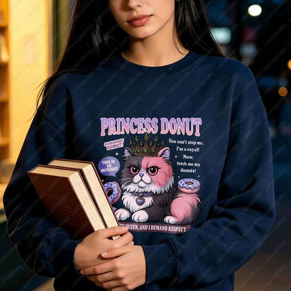 Princess Donut Dungeo Princess Donut The Queen Anne Chonk Pullovers Dungeon Crawler Carl Sweatshirt Sci-Fi Book Lover Hoodies