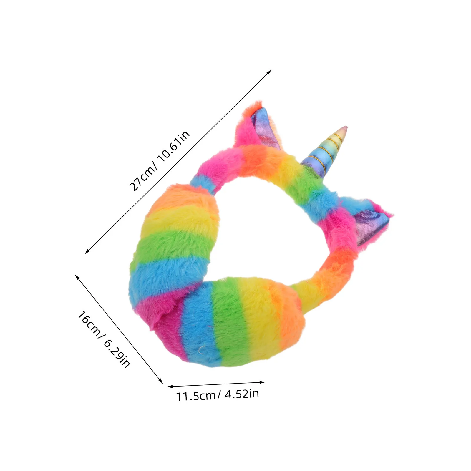 2 قطعة الكرتون يونيكورن الأذن يفشل لينة الاطفال الشتاء عقال للطقس البارد في الهواء الطلق الدفء قابل للتعديل الأذن يغطي للفتيات الفتيان