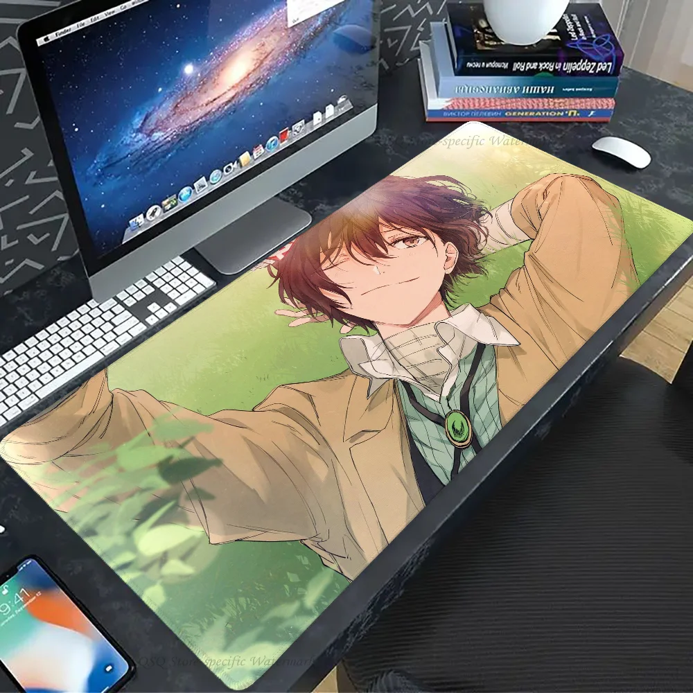 Dazai Osamu Anime B-Bungo S-Stray D-Dogs Mousepad Mouse Mat Desk Mat With Pad Gaming Accessories Prime Gaming XXL Keyboard Pad