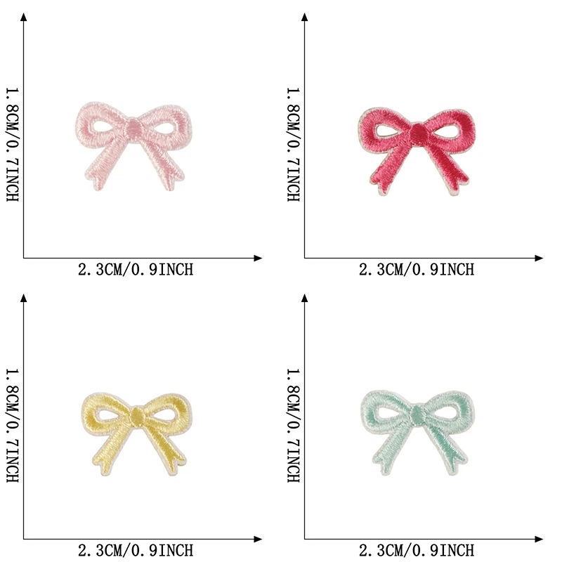 12 Stück selbstklebende, niedliche Aufbügelpatches für Kleidung, bestickte kleine Aufnäher, Aufkleber-Set für Mädchen, zum Nähen, Stoff-DIY – Detail 2