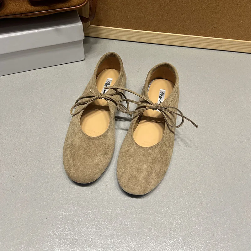 Modische Schmetterlingsknoten-Damenschuhe, flache Schuhe für Damen, lässige, weiche Schuhe mit runder Zehenpartie, Slip-On-Schuhe für Damen. – Detail 13