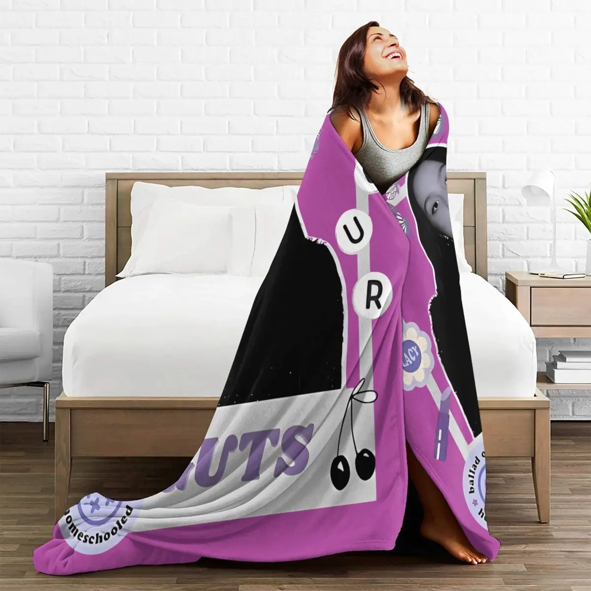 Olivia Vampire Rodrigos Sour Blanket Quality Warm Soft Throw Blanket Winter Decorative Couch Bed Fashion Bedspread