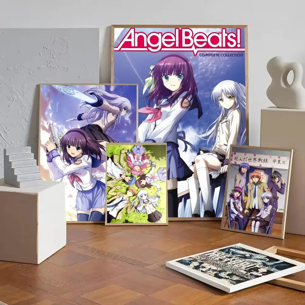 A-Angel Beats! Anime Poster Wall art print art suitable for living room bedroom bar parlor home decor gift