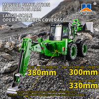 Huina 1579 Alloy Remote Control Excavator Truck 9CH 1:14 RC Engineering Vehicle Dual  Model Car Boys Toy for Children's Gift