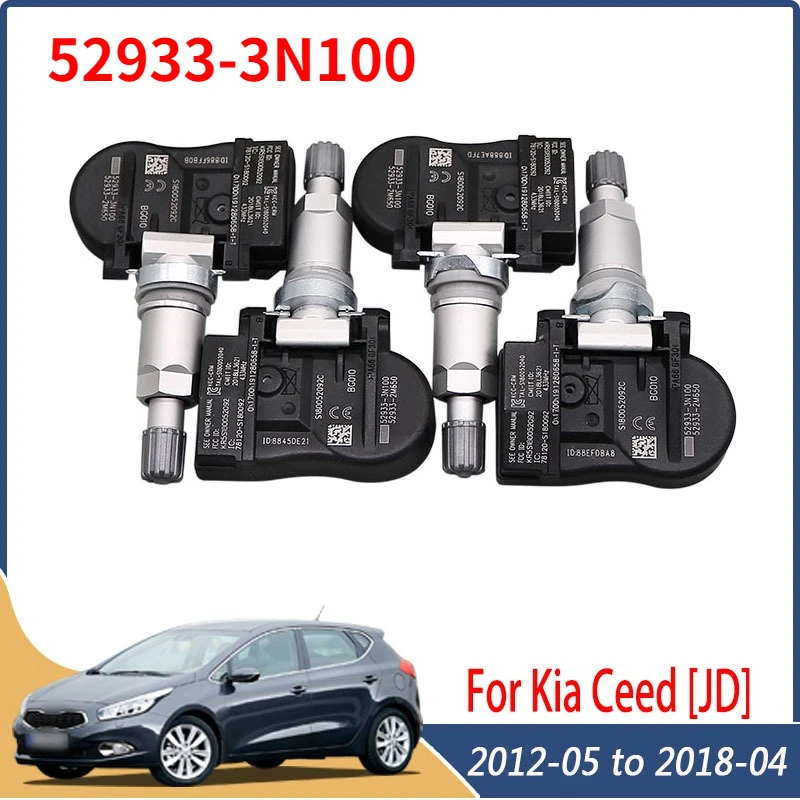 yZ[z52933-3N100 52933-2M650 TPMS 433MHZ 2012-2018 Kia Ceed [JD] Venga [YN] 2006-2016 q_C Ix55 [EN] ^CCZT[ 4 