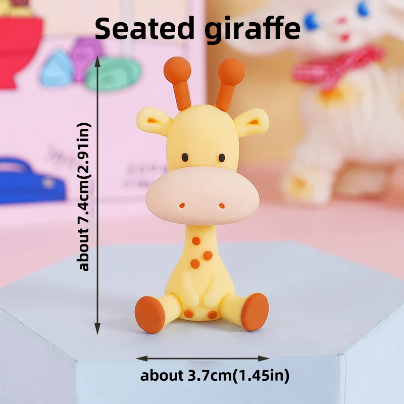 Tierzug-Kuchenaufsatz, brauner Giraffe, Bär, Elefant, Affe, alles Gute zum 1. Geburtstag, Party-Dekoration, Babyparty-Zubehör für Kinder – Detail 23