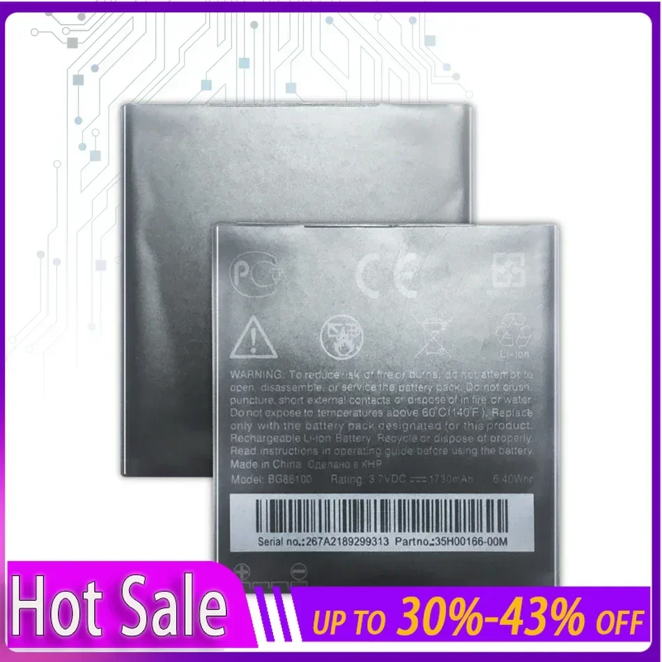 BG86100 Аккумуляторы для HTC G17 EVO 3D G18 Sensation XE Z715e G14 Z710t Z710e Sensation 4G 1730 мАч Мобильный аккумулятор Гарантия