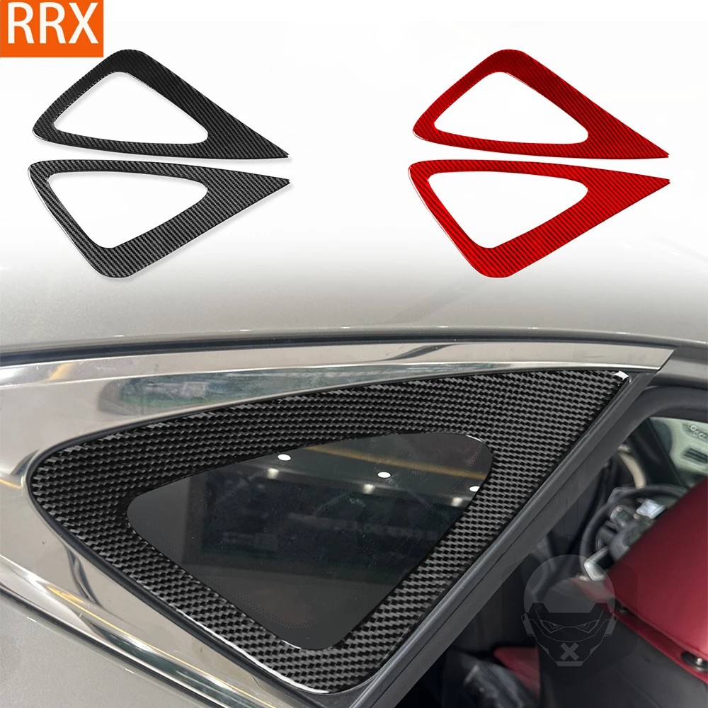 For Lexus NX 250 300 350 2022-2024 Real Carbon Fiber Sticker Door rear triangular window panel Car inside decorative Accessories