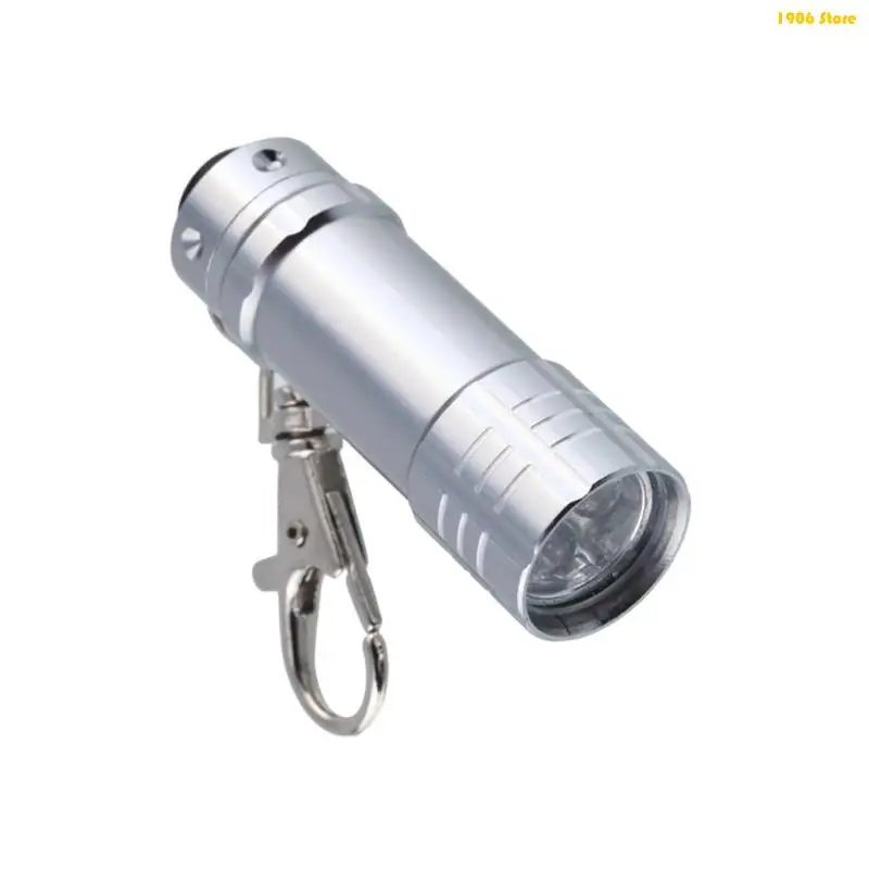 U1JB Portable 3 LED Aluminum Keychain Torch Shockproof Water Resistant Design For Emergency Lighting & Outdoor Exploration