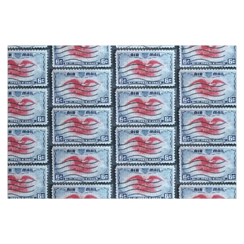 Air Mail 6c USA Vintage Postage Stamp Jigsaw Puzzle Novel Toys For Children 2022 Personalize Puzzle