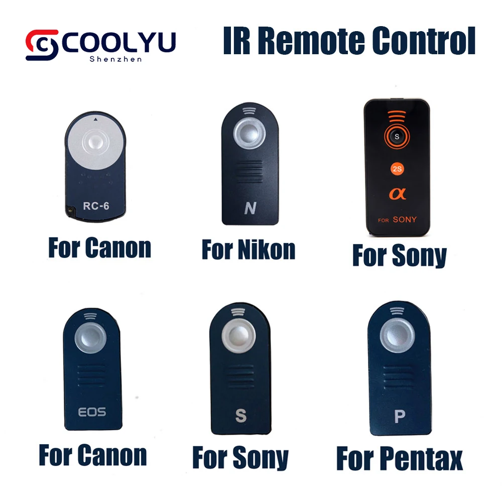 IR Infrared Wireless Remote Control Shutter Release For Sony Canon EOS Nikon Pentax RC-6 ML-L3 Camera A6000 A6300 Accessories