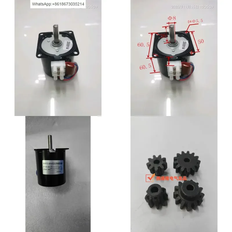 1PC 10Pcs for A60KT8165 Low Speed Synchronous Motor for Automatic Dining Table Large Torque Low Noise