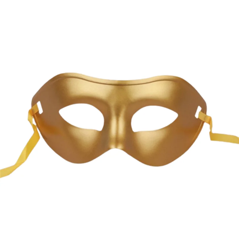 Half Face Jazz Flathead Prince Gold and Silver Masquerade Mask Women Costume Dance Party Mask Men Carnival Performance