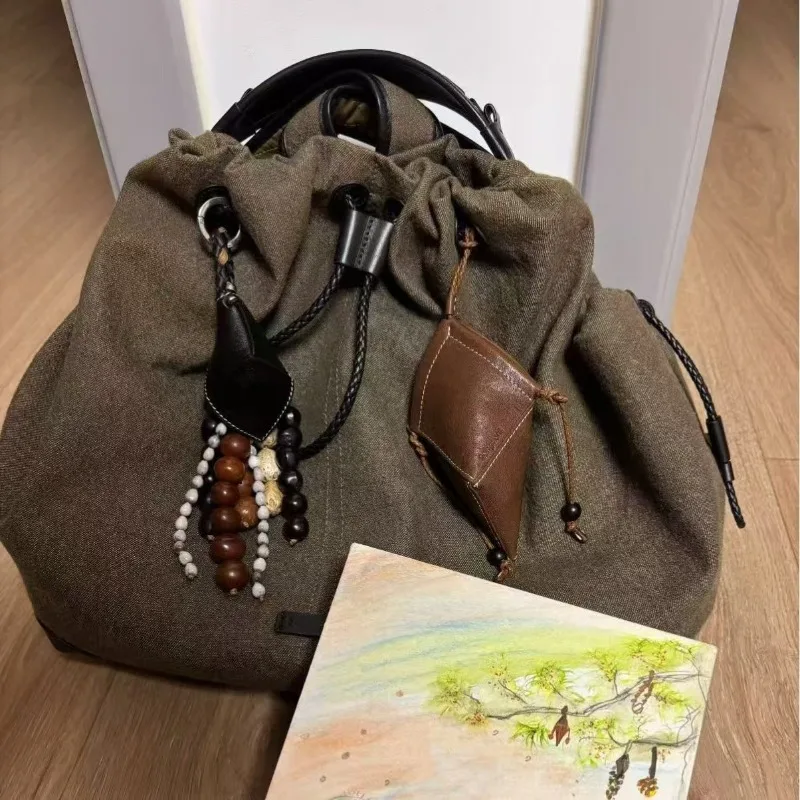 

2026 New Songmont Full Wish Seed String Natural Bodhi Seed Bag Pendant Decoration