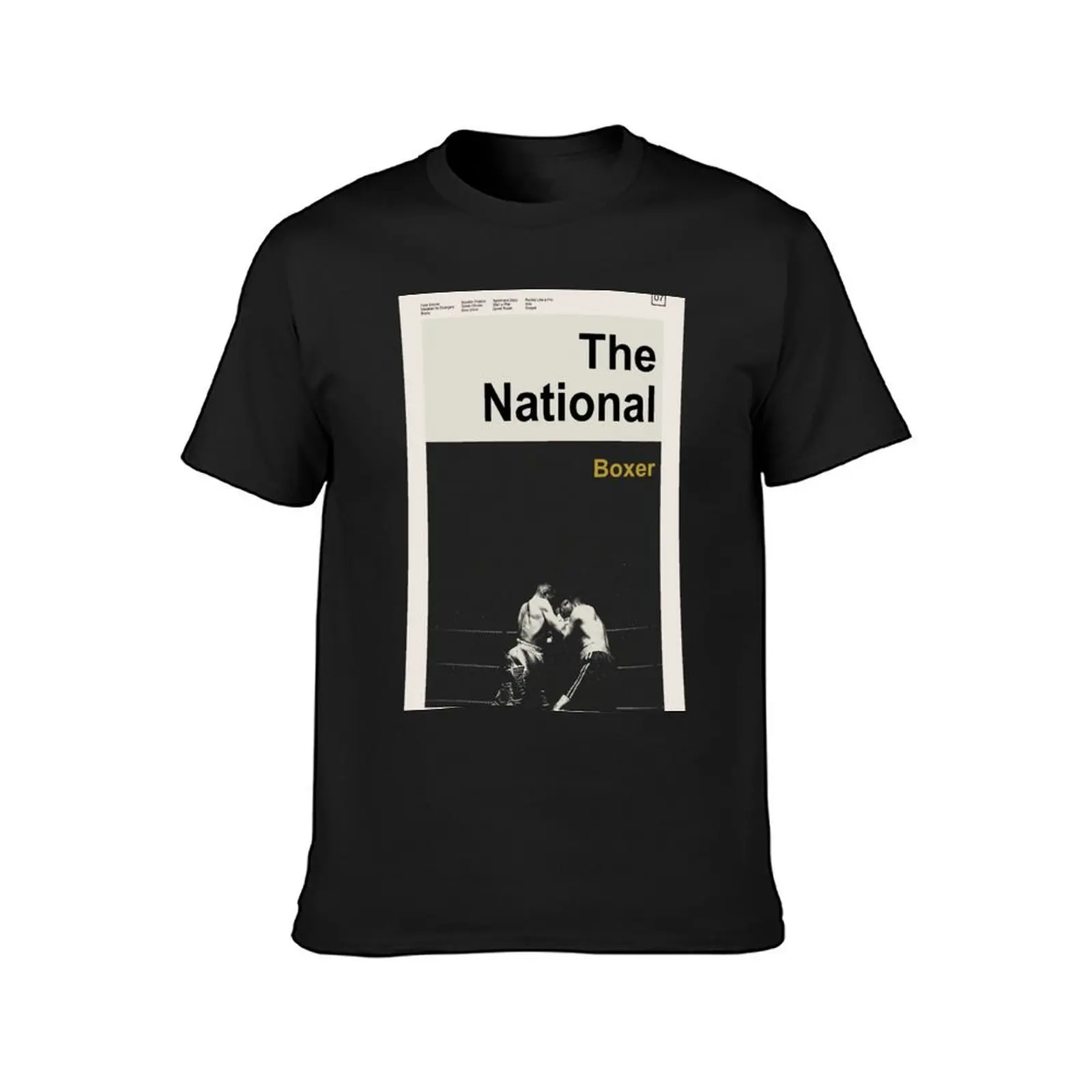 The National - Boxer T-Shirt oversizeds funnys mens t shirts