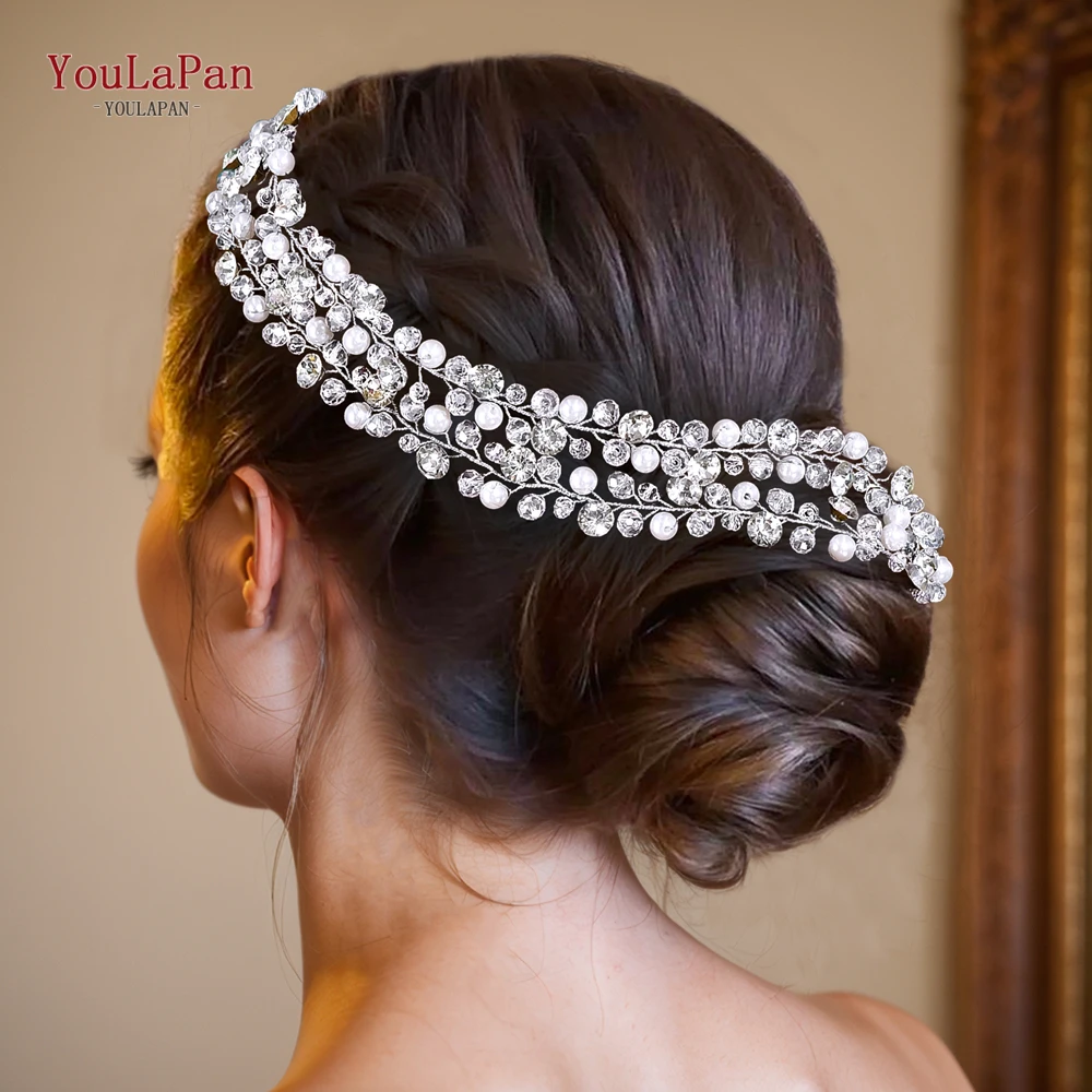 YOULAPAN-Bandeau de Cheveux en Perles Artificielles pour Mariée, Pièces de Sauna de Mariage, Banquet de Demoiselle d'Honneur, Accessoires de user ins, 833