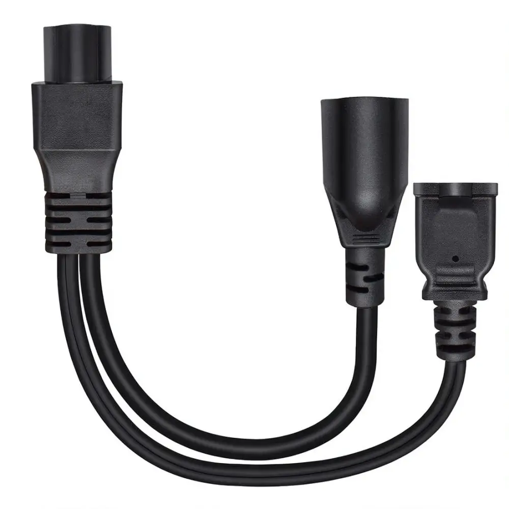 Electronic Power Adapter Cable C6 To Nema 1 15R 5 15R Splitter Cord For Home Office Appliance Extension Connection Utility