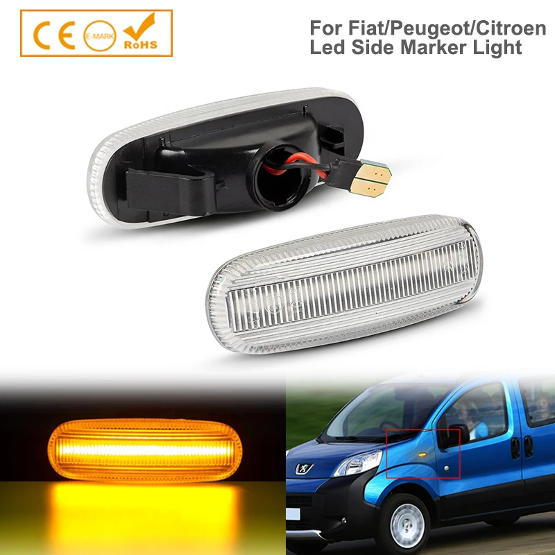 

Led Side Indicator For Fiat Punto | Punto Evo | Grande Punto | Type 199 | Dynamic Silver Turn Signal Light