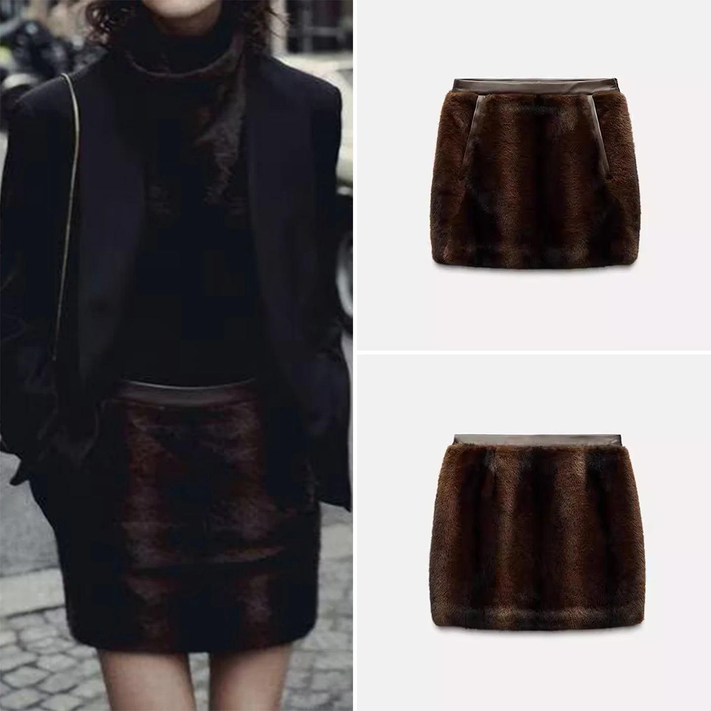 

2025 Autumn New Sle Women's Faion Personali Simple Daily ort Skirt Versatile Basic A-Line Skirt for Ladies