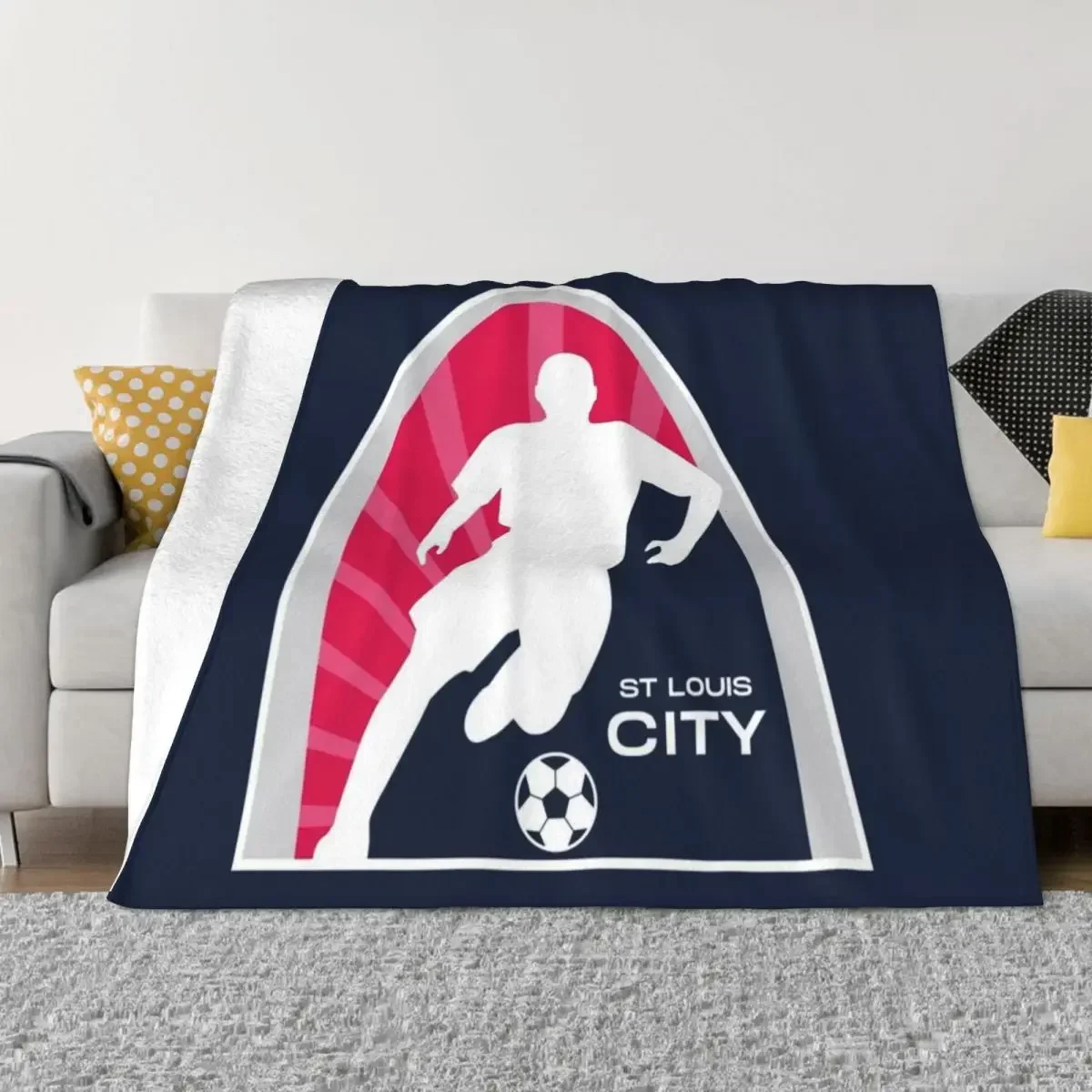 

STL Soccer Dribble Throw Blanket for Sofa Decoration Quilt Bed Linens Single Decorative Blankets Home Textile