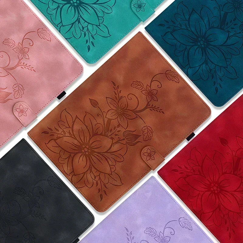 Sarung ponsel kulit untuk Samsung, casing pelindung Tablet Samsung Galaxy Tab A9 + 8.7 Plus S5e T720 Tab A 10.1 T510 A8 X200 X115 10.5 S6 A7 Lite 10.4