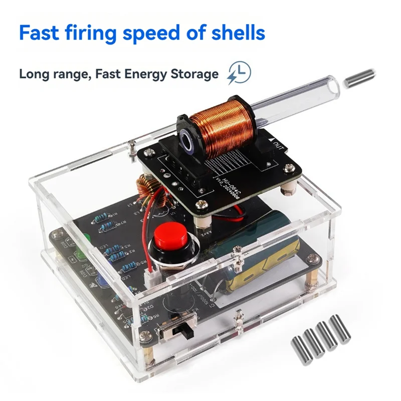 T82C Venta caliente-transmisor electromagnético DC 3V Kit electrónico DIY, cañón electromagnético de alto voltaje, Mini convertidor de voltaje