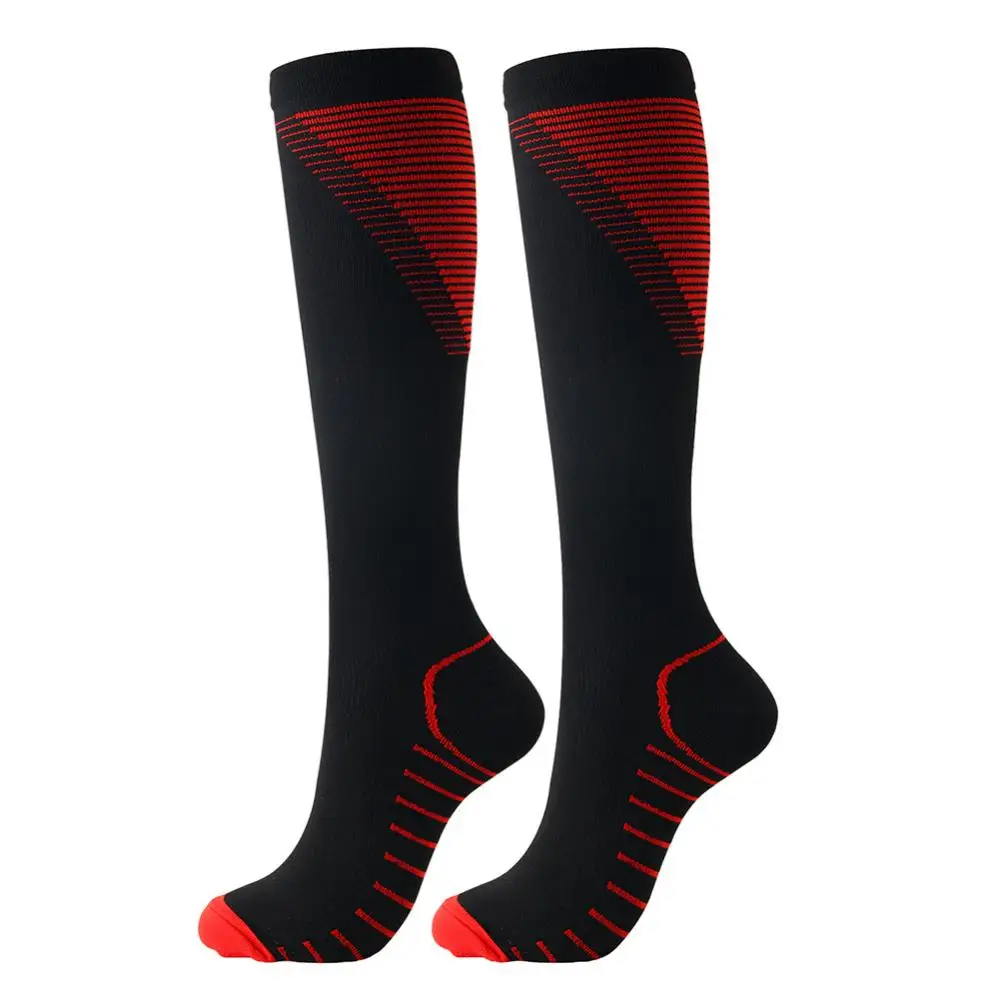 Men Women Outdoor Sports Football Soccer Running Nylon Compression Calf Socks Comfortable Breathable Elastic Quick Drying