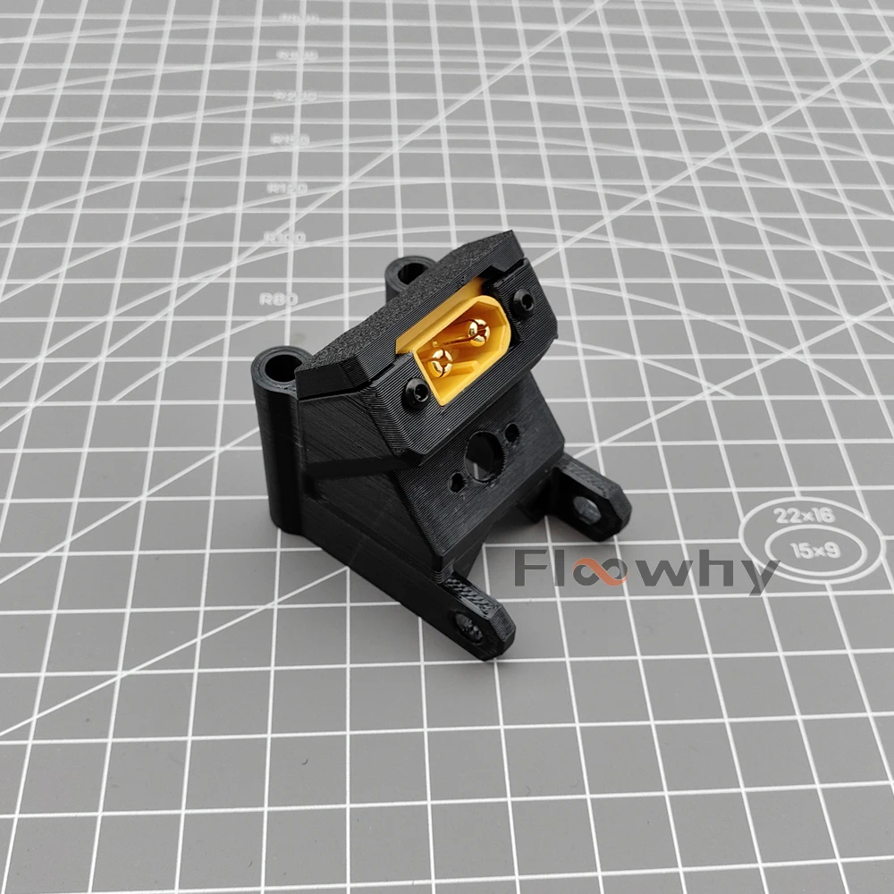 FPV Antenna Holder 3D Print T-shaped Support Bracket XT60 Plug Fixing Seat Replacement Part 25mm Distance for Quadcopter Drone