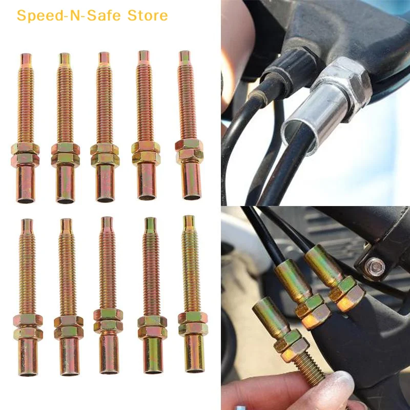 Motorcycle Clutch Throttle Cable Adjuster Screw 10/20Pcs Universal M8 Premium Metal Part for Scooter ATV DIY Repair Use