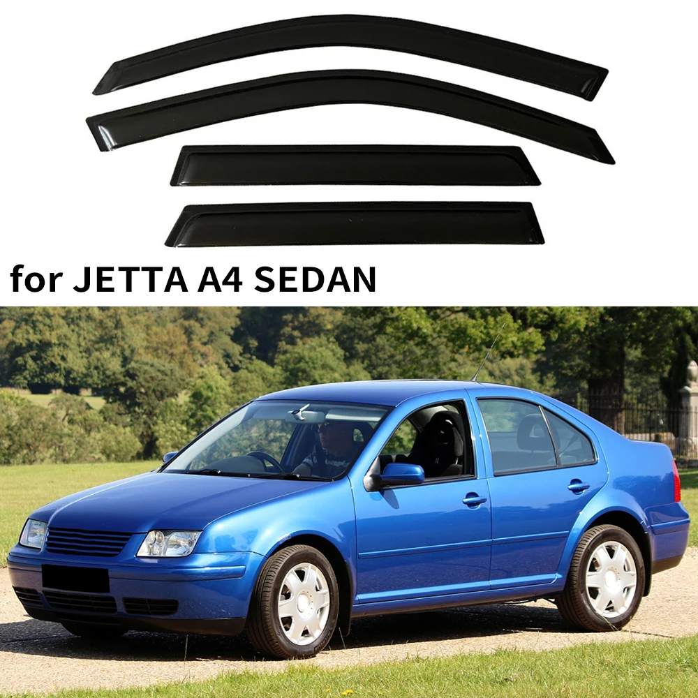 

Оконный козырек для VW Volkswagen JETTA A4 SEDAN 1999 2000 2001 2002 2003 2004 2005, ветровые дефлекторы, защита от дождя, дверной козырек, вентиляционное отверстие