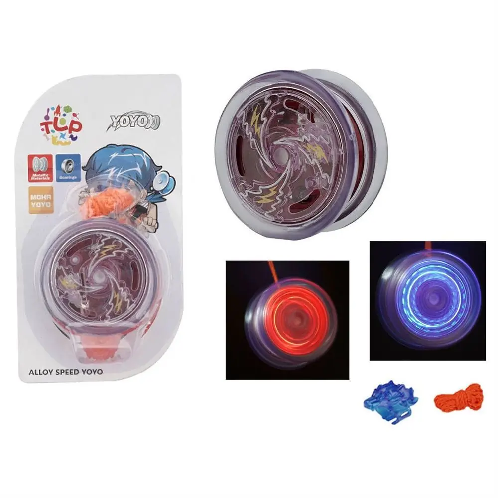 Yo Yo Accessoires Beginners Jongen Interessante Hoge Snelheid Lichtgevende Yoyo Aluminium Yoyo Competitie Yo-Yo Metalen Yoyo