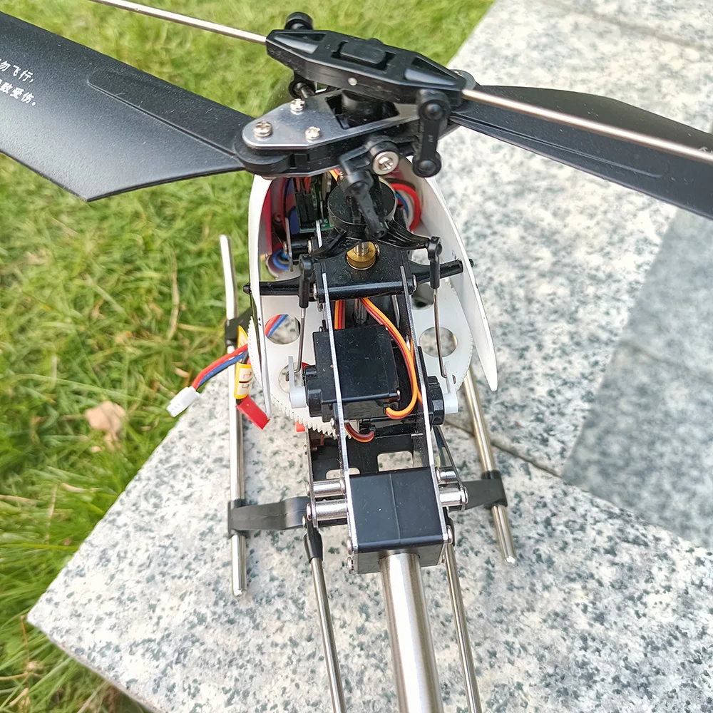 Duplo Cavalo Único Lâmina Parafuso Hélice, RC Helicóptero Brinquedos, Gyro LED Metal, controle remoto, VS MJX F45 WL V913, DH9117, 4CH, 2.4GHz
