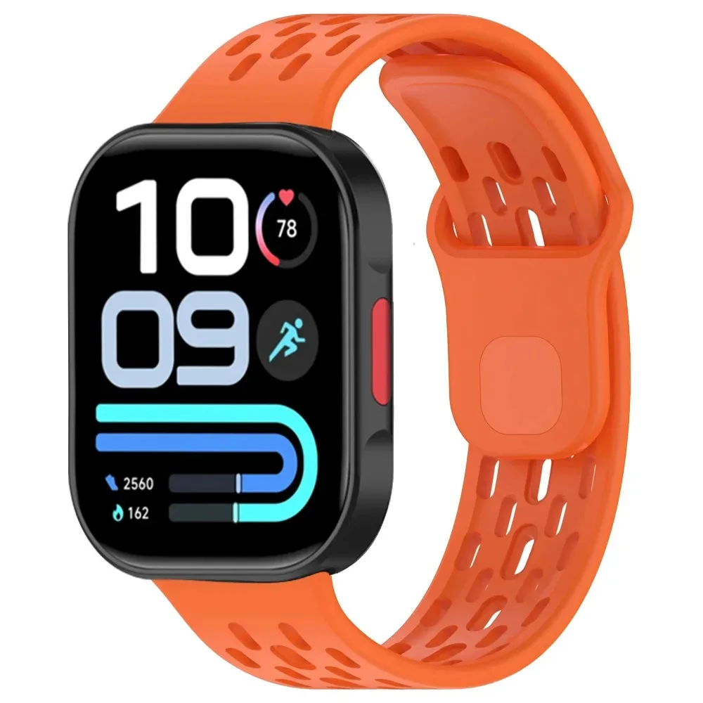 Sport-Silikonarmband für Redmi Watch 6 Active-6 Lite/6 5 4 Atmungsaktiver Stil Verstellbares Armband für Xiaomi Mi Band 10-9-8 Pro – Detail 7