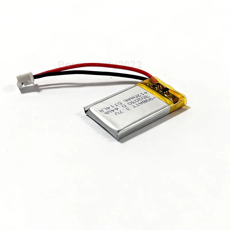 Li Po 302030 Battery 120mAh Lithium Battery 3.7V Polymer Rechargeable Cell for Bluetooth Headset Plug-in Speaker Car Recorder